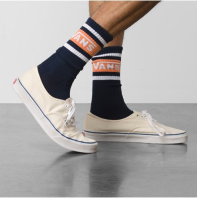 Vans Drop V Crew Sock Size 9.5-13