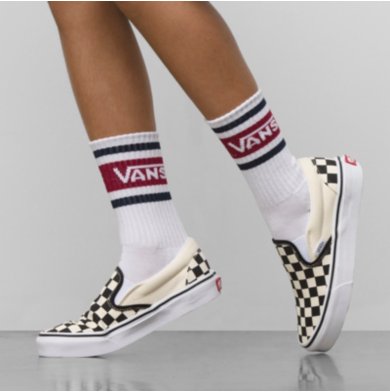 Kids Vans Drop V Crew Sock Size 10-13.5