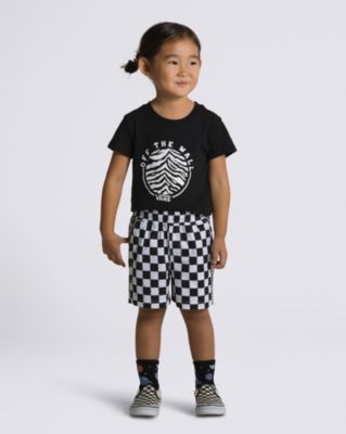 Vans Little Kids Range Elastic Waist Shorts(checkerboard)