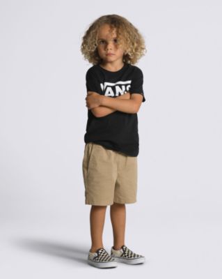 Vans Little Kids Range Elastic Waist Shorts(khaki)