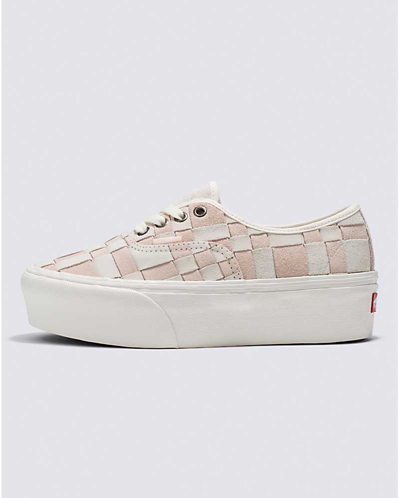 Authentic Stackform Woven Check Shoe