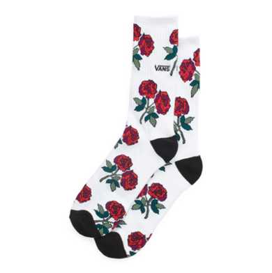Red Rose Crew Sock