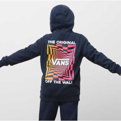 Boys Gradient Checking Pullover Hoodie