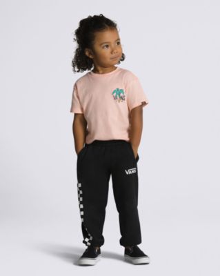 Little Kids Basic Check Logo Sweatpants(Black/White)