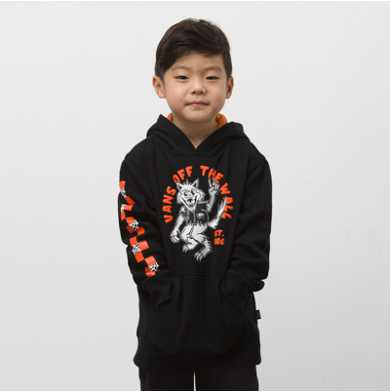 Little Kids Sk8 Wolf Pull Over Hoodie