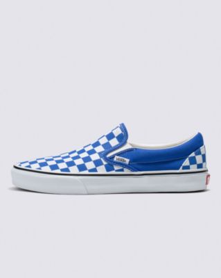 Vans Classic Slip-on Checkerboard Shoe(dazzling Blue)