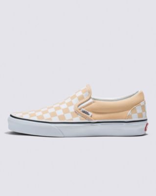 Vans Classic Slip-on Checkerboard Shoe(honey Peach)