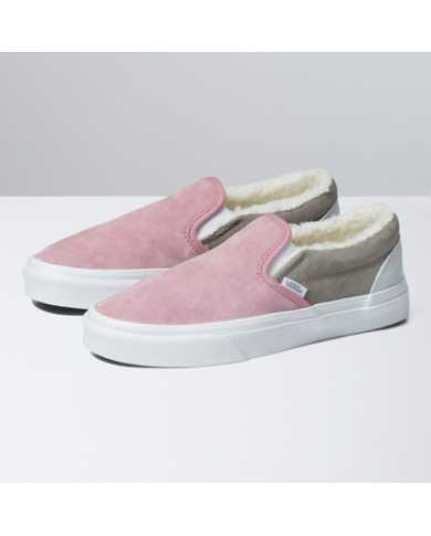 Classic Slip-On Pig Suede Sherpa Shoe