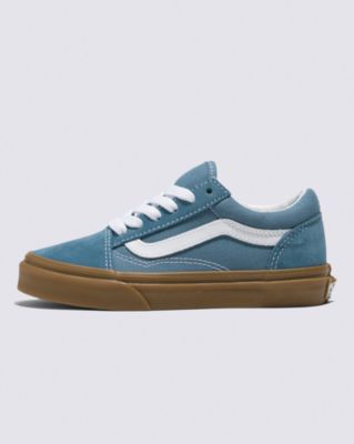 Kids Old Skool Gum Shoe(Blue/True White)