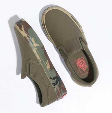 Kids Camo Sidewall Classic Slip-On Shoe