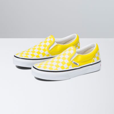 kids vans checkered shoes