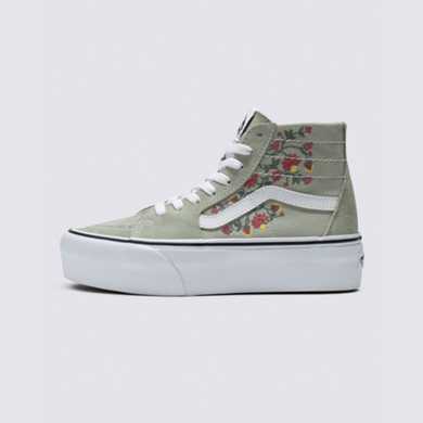 Floral Embroidery Sk8-Hi Tapered Stackform Shoe