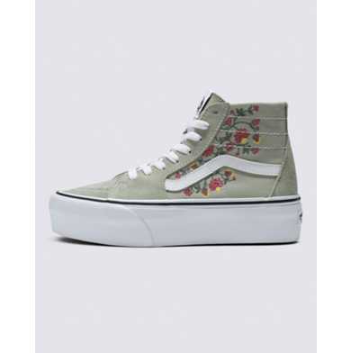 Floral Embroidery Sk8-Hi Tapered Stackform Shoe