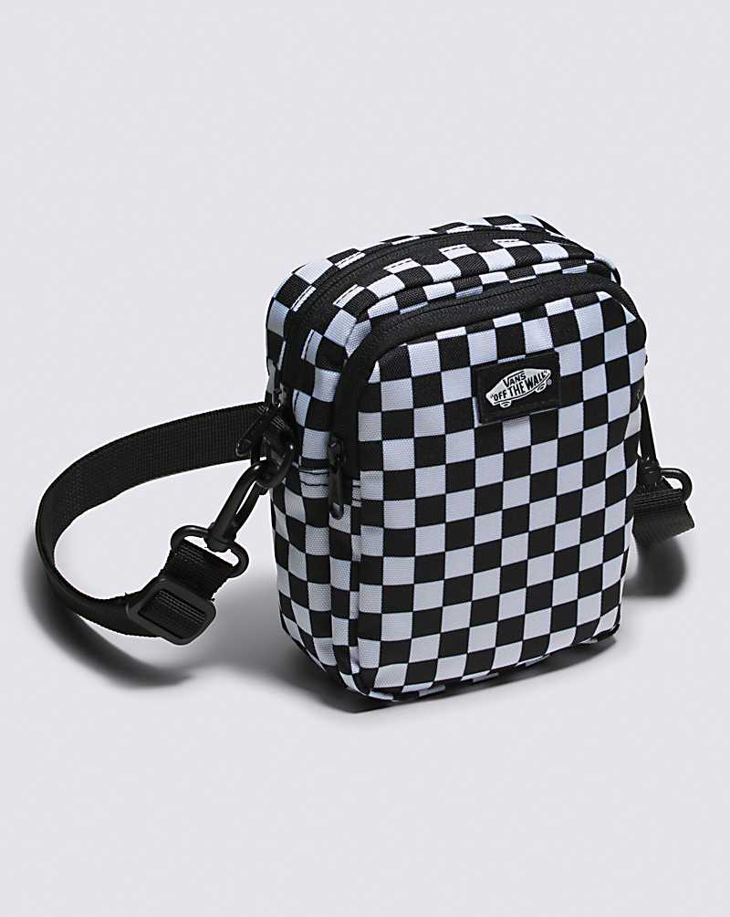 Vans Go Getter Black & White Checkered Crossbody Bag
