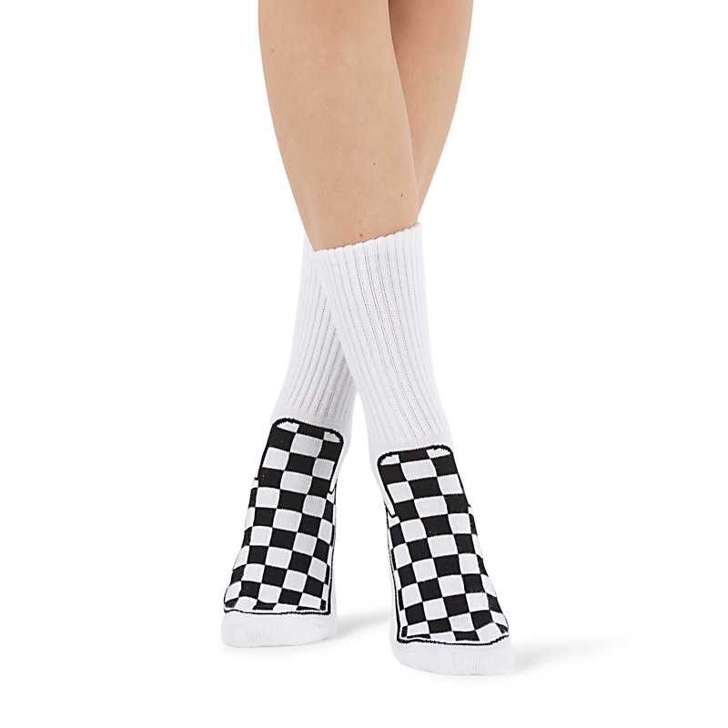 Checkerboard Slip-On Crew Sock Size 1-6