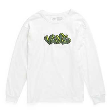Off The Wall Graphic Loose Long Sleeve T-Shirt
