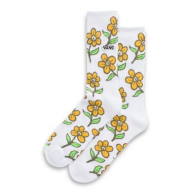 Peace Daisy Crew Sock Size 9.5-13
