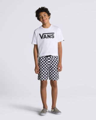 Vans Kids Range Elastic Waist Shorts(checkerboard)