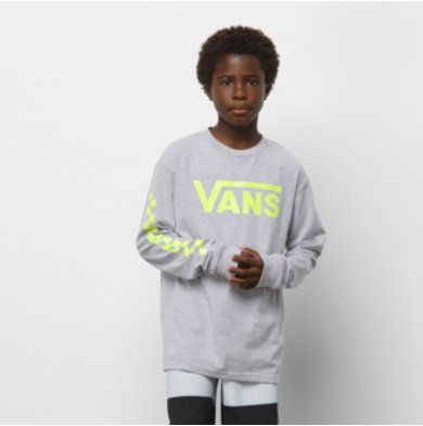 Kids Vans Classic Sleeve Check Long Sleeve T-Shirt