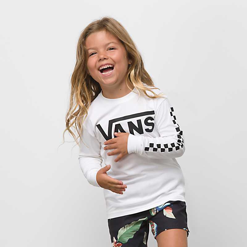 Little Kids Vans Classic Checker Long Sleeve Sun Shirt