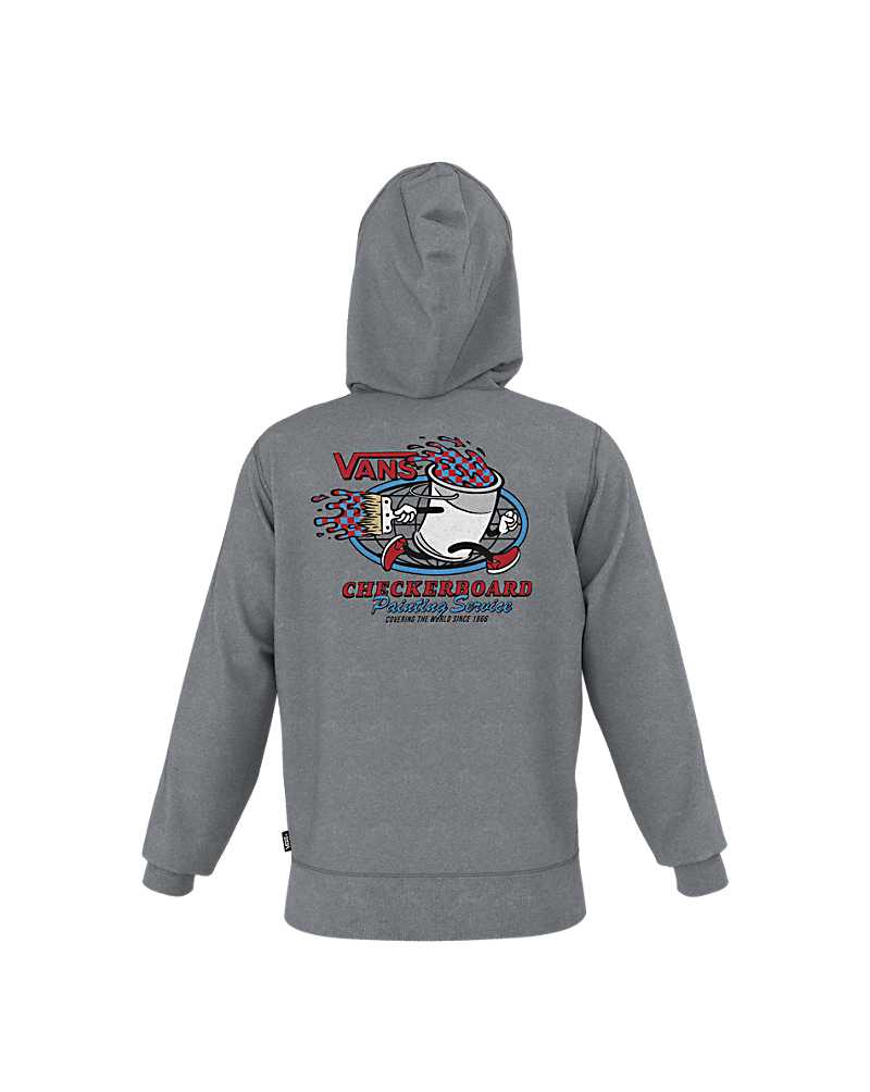 Paint Bucket Check Pullover Hoodie