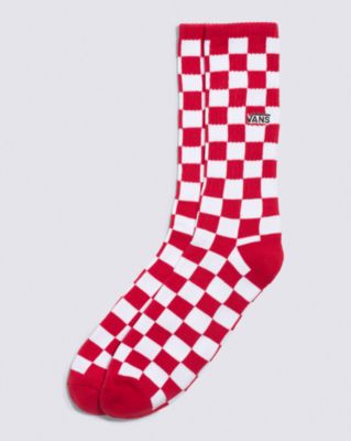 Vans Checkerboard Crew Sock(red/white Check)