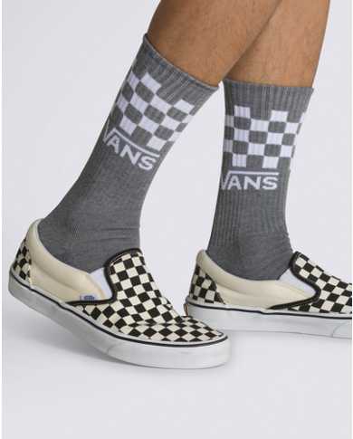 Checkerboard Crew Socks 3 Pack