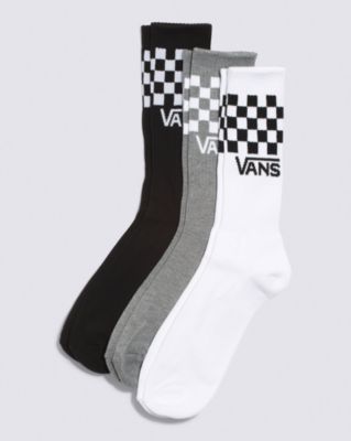 Vans Black & White Checkered Crew Socks, Zumiez