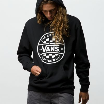 vans checkered pullover hoodie