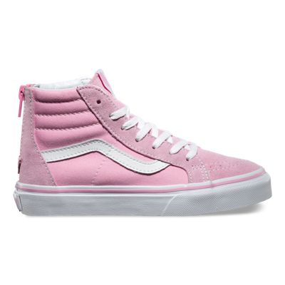 pink high top vans shoes