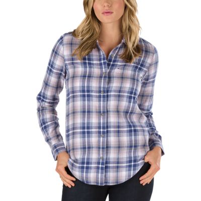 violet flannel shirt