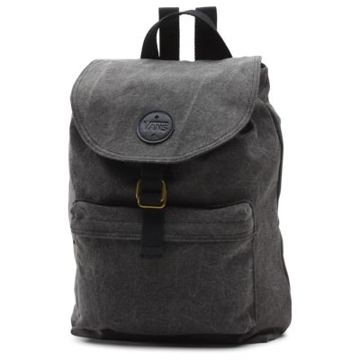 vans leather backpack
