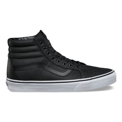 vans sk8 hi all black leather