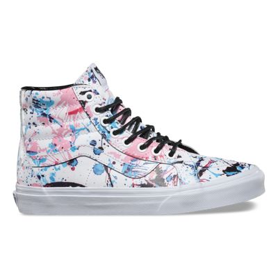 vans paint splatter sk8 hi