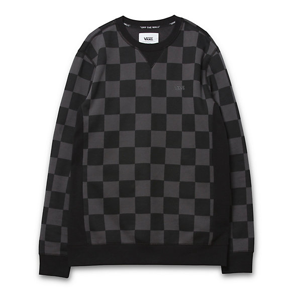 ComfyCush Checkered Ribbed Pullover Crew