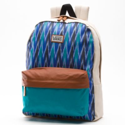 vans faux leather backpack