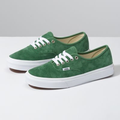 vans pig suede green