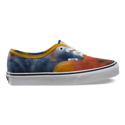 Vans Tie Dye Authentic (navy/burnt Orange) | Yakijo