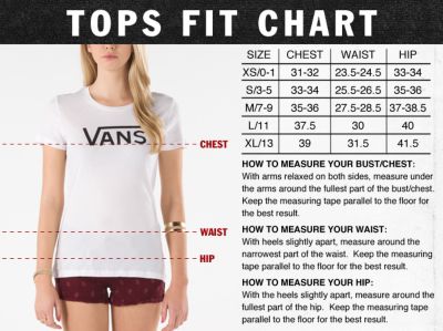 vans t shirt length
