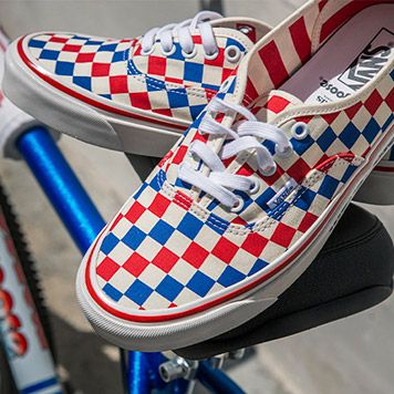 Vans con cheap cuadros de colores