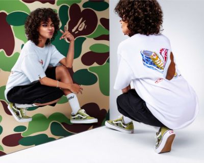 Vans x bape deals x off white