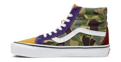 Bape best sale camo vans