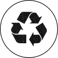 Recycled materials icon