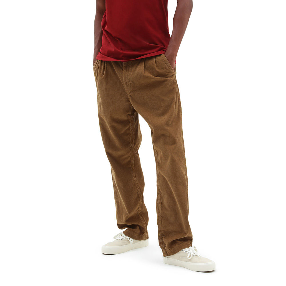 AUTHENTIC CHINO CORDUROY LOOSE TAPERED PLEATED