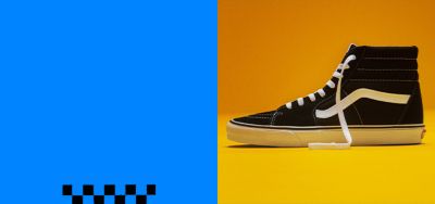 Vans Sk8-Hi Theory Tapered Sneakers in Black and Beige-Multi