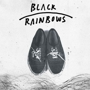 rainbow black vans