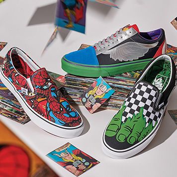 الجانب العد ممارسة mens marvel vans uk 