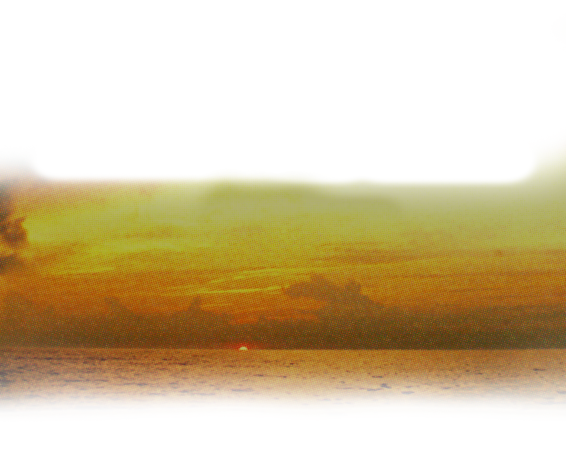 Sunset image with fade on top to reveal shoes while scrolling