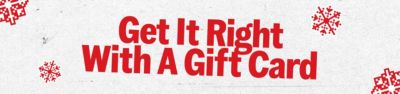 Get It Right With A Gift Card