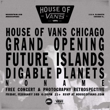 Future Islands at House of Vans Chicago Opening Feb 2017